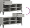 vidaXL - Schoenenkast - 102x36x60 - cm - bewerkt - hout - betongrijs