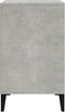 vidaXL - Schoenenkast - 102x36x60 - cm - bewerkt - hout - betongrijs