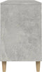 vidaXL - Schoenenkast - 102x36x60 - cm - bewerkt - hout - betongrijs