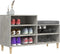 vidaXL - Schoenenkast - 102x36x60 - cm - bewerkt - hout - betongrijs