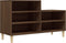 vidaXL - Schoenenkast - 102x36x60 - cm - bewerkt - hout - bruin - eikenkleur