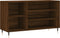 vidaXL - Schoenenkast - 102x36x60 - cm - bewerkt - hout - bruin - eikenkleur