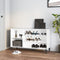 vidaXL - Schoenenkast - 102x36x60 - cm - bewerkt - hout - bruin - eikenkleur