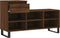 vidaXL - Schoenenkast - 102x36x60 - cm - bewerkt - hout - bruin - eikenkleur