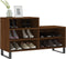 vidaXL - Schoenenkast - 102x36x60 - cm - bewerkt - hout - bruin - eikenkleur