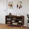 vidaXL - Schoenenkast - 102x36x60 - cm - bewerkt - hout - bruin - eikenkleur