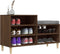 vidaXL - Schoenenkast - 102x36x60 - cm - bewerkt - hout - bruin - eikenkleur
