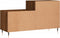 vidaXL - Schoenenkast - 102x36x60 - cm - bewerkt - hout - bruin - eikenkleur