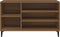 vidaXL - Schoenenkast - 102x36x60 - cm - bewerkt - hout - bruin - eikenkleur
