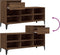 vidaXL - Schoenenkast - 102x36x60 - cm - bewerkt - hout - bruin - eikenkleur