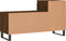 vidaXL - Schoenenkast - 102x36x60 - cm - bewerkt - hout - bruin - eikenkleur