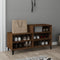 vidaXL - Schoenenkast - 102x36x60 - cm - bewerkt - hout - bruin - eikenkleur