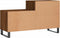vidaXL - Schoenenkast - 102x36x60 - cm - bewerkt - hout - bruin - eikenkleur