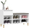 vidaXL - Schoenenkast - 102x36x60 - cm - bewerkt - hout - gerookt - eikenkleurig