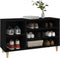 vidaXL - Schoenenkast - 102x36x60 - cm - bewerkt - hout - gerookt - eikenkleurig