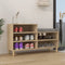 vidaXL - Schoenenkast - 102x36x60 - cm - bewerkt - hout - gerookt - eikenkleurig