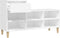 vidaXL - Schoenenkast - 102x36x60 - cm - bewerkt - hout - gerookt - eikenkleurig