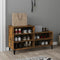 vidaXL - Schoenenkast - 102x36x60 - cm - bewerkt - hout - gerookt - eikenkleurig