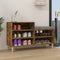 vidaXL - Schoenenkast - 102x36x60 - cm - bewerkt - hout - gerookt - eikenkleurig