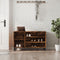 vidaXL - Schoenenkast - 102x36x60 - cm - bewerkt - hout - gerookt - eikenkleurig