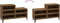 vidaXL - Schoenenkast - 102x36x60 - cm - bewerkt - hout - gerookt - eikenkleurig
