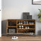 vidaXL - Schoenenkast - 102x36x60 - cm - bewerkt - hout - gerookt - eikenkleurig