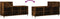 vidaXL - Schoenenkast - 102x36x60 - cm - bewerkt - hout - gerookt - eikenkleurig