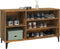 vidaXL - Schoenenkast - 102x36x60 - cm - bewerkt - hout - gerookt - eikenkleurig