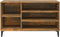 vidaXL - Schoenenkast - 102x36x60 - cm - bewerkt - hout - gerookt - eikenkleurig