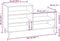 vidaXL - Schoenenkast - 102x36x60 - cm - bewerkt - hout - gerookt - eikenkleurig