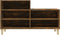 vidaXL - Schoenenkast - 102x36x60 - cm - bewerkt - hout - gerookt - eikenkleurig