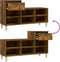 vidaXL - Schoenenkast - 102x36x60 - cm - bewerkt - hout - gerookt - eikenkleurig
