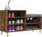 vidaXL - Schoenenkast - 102x36x60 - cm - bewerkt - hout - gerookt - eikenkleurig