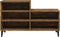 vidaXL - Schoenenkast - 102x36x60 - cm - bewerkt - hout - gerookt - eikenkleurig