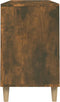 vidaXL - Schoenenkast - 102x36x60 - cm - bewerkt - hout - gerookt - eikenkleurig