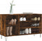 vidaXL - Schoenenkast - 102x36x60 - cm - bewerkt - hout - gerookt - eikenkleurig