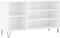 vidaXL - Schoenenkast - 102x36x60 - cm - bewerkt - hout - hoogglans - wit