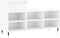 vidaXL - Schoenenkast - 102x36x60 - cm - bewerkt - hout - hoogglans - wit