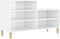 vidaXL - Schoenenkast - 102x36x60 - cm - bewerkt - hout - hoogglans - wit