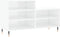 vidaXL - Schoenenkast - 102x36x60 - cm - bewerkt - hout - hoogglans - wit