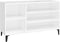 vidaXL - Schoenenkast - 102x36x60 - cm - bewerkt - hout - hoogglans - wit