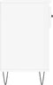 vidaXL - Schoenenkast - 102x36x60 - cm - bewerkt - hout - hoogglans - wit