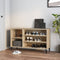 vidaXL - Schoenenkast - 102x36x60 - cm - bewerkt - hout - hoogglans - wit