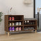 vidaXL - Schoenenkast - 102x36x60 - cm - bewerkt - hout - hoogglans - wit