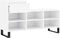 vidaXL - Schoenenkast - 102x36x60 - cm - bewerkt - hout - hoogglans - wit