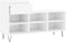 vidaXL - Schoenenkast - 102x36x60 - cm - bewerkt - hout - hoogglans - wit