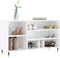 vidaXL - Schoenenkast - 102x36x60 - cm - bewerkt - hout - hoogglans - wit