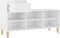 vidaXL - Schoenenkast - 102x36x60 - cm - bewerkt - hout - hoogglans - wit