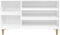 vidaXL - Schoenenkast - 102x36x60 - cm - bewerkt - hout - hoogglans - wit