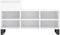 vidaXL - Schoenenkast - 102x36x60 - cm - bewerkt - hout - hoogglans - wit